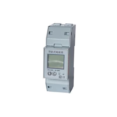 China RS485 Modbus Din Rail Energy Meter 2p3w Digital Din Rail Electricity Meter Single Phase 220V 100A Din Rail Meter 19D-201 for sale