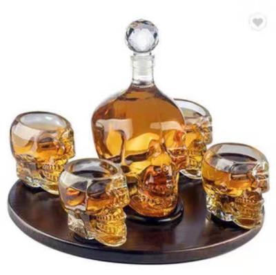 China 2022 Wholesale Antique Whiskey Glass Bottles 350ml 550ml 1000ml Glass Wine Decanter for sale