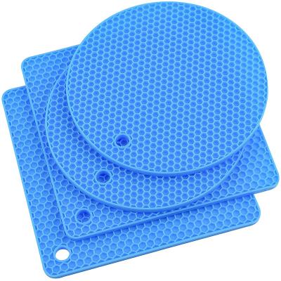 China Durable Anti Fatigue Rubber Mat Silicone Coasters Heat Resistant Potholder for sale