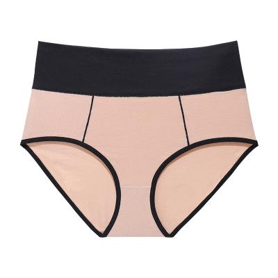 China Antibacterial Fashionable Abdominal High Waist Sports Briefs Cotton Panties Womens Underwear for sale