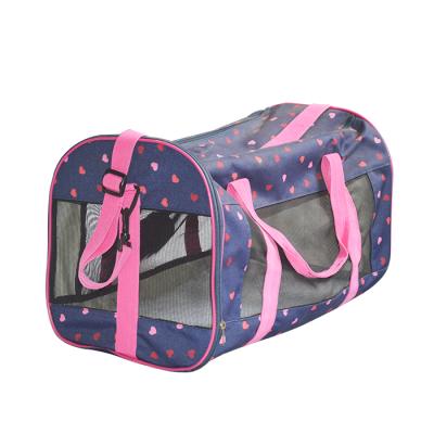 China Breathable Airline Approved Soft-Sided Pet Travel Bag Portable Carrier Cat Travel Bag for sale