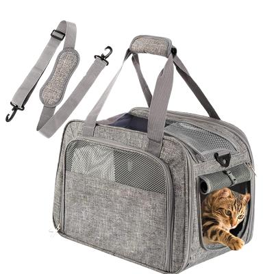 China New Design Reisetasche Breathable Fur Pet Haustiere Mesh Outdoor Travel Sling Small Portable Pet Carrier Cat Dog Carrier Bag Designer for sale