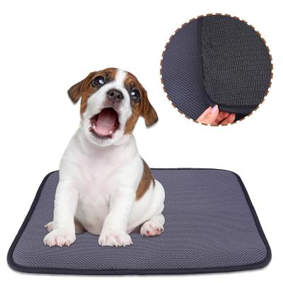 China Septural Viable Warm Mat Pour Out Super Breathable Bottom Gray Sml Size Pet Mat Non-Slip Animals Polyester Polyester for sale