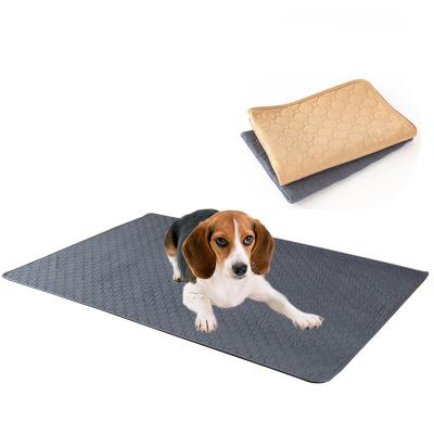 China Newdesign Viable Small Size Washable Non-slip Absorbent Reusable Newleader Dog Pad Diaper Pad for sale