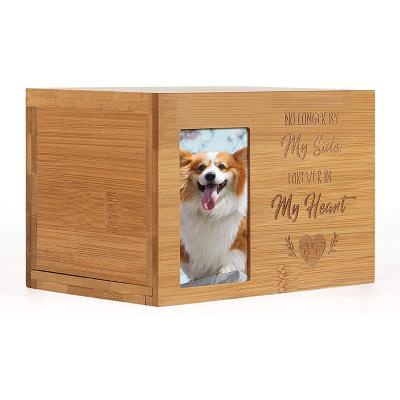 China New Haustiersarg Customized Viable Wholesale Pet Caskets Pull Lid To Seal Animal Urn For Your Heart for sale