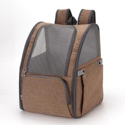 China Viable Hot Sale Breathable Anti-Seismic Strap Mesh With Cushion Pet Backpack for sale