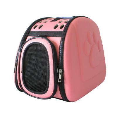 China Small Pets Pet Air Box Foldable Portable Out Case Cat Bag Travel Car Carrier Box Cat Cage Dog Check Box Large for sale