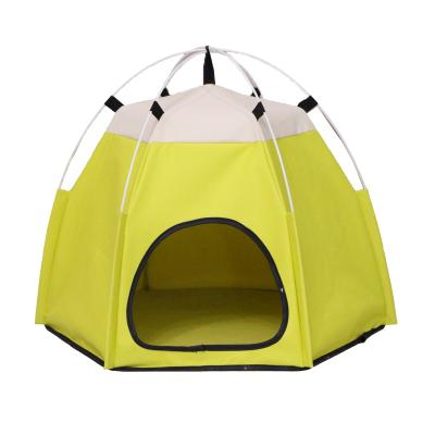 China Four Seasons Tent Folding Oxford Breathable Universal Waterproof Pet Grab Cloth Hexagonal Pet Cage for sale