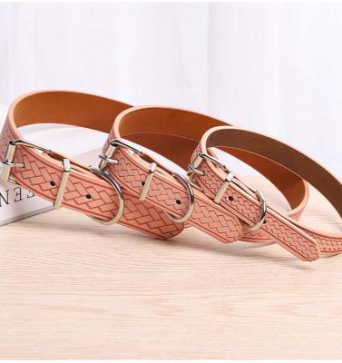 China Hot Selling Hot Sale Copy Woven Dog Collar PU DETACHED Collar Pet Collar From Amazon for sale