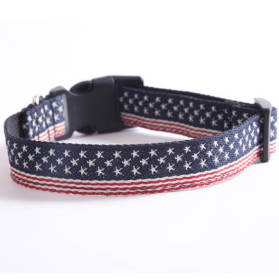 China Custom Printed Newleader Customs Officer Training Pet Neck Pet Accessories Sublimation Customized Nylon Dog Collar for sale