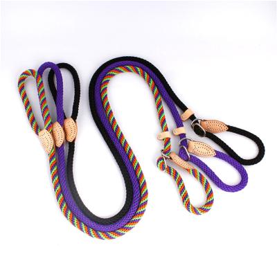 China Quick Release Newleader Cotton Braided Control Pet Explosion Proof Flush Training Rope for sale