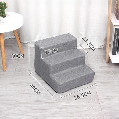 China DK Gray Fabric Non Slip Wear Durable High Quality Durable Canvas Pet Climb Ladder for sale