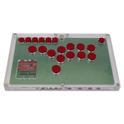 China PC/PS4/PS5 Programmable Buttons OBSF-24 30 Clear All Buttons For Joystick Controller Hitbox Style Arcade Game Fighting Stick Game Console for sale