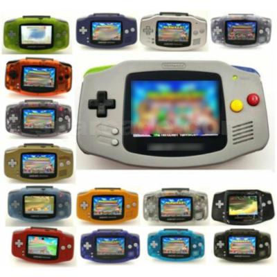 China Game speed FPS 1:1 output original GBA gameboy console with IPS screen highlight handle game console 10 levels of brightness adjustment for sale