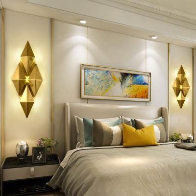 China Nordic modern hotel gold color iron art deco g4/g9 modern source led wall light indoor lighting lamp for sale