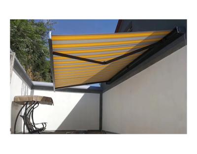 China HOMFUL Retractable Outdoor Pop Up Awning Windproof Awning Patio Garden Sun Shade Side Awning for sale