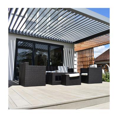 China Customizable Outdoor Electric Patio Garden Kit Roof System Canopy Bioclimate Waterproof Easily Assembled Aluminum Pergola for sale