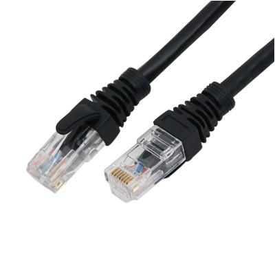 China OEM Cat6 UTP Patch Snaglless Tie Ethernet RJ45 Black Patch Cable Cat6 Utp for sale