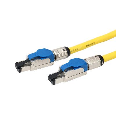 China EXW Hot Sale ETL/DELTA Certified Cat8 SSTP 26AWG C8 SSTP Patch Cord for sale