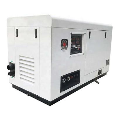 China CCFJ9J White Soundproof Cabin Marine Single Phase 12 KVA Silent Welder Diesel Generator CCFJ9J for sale