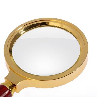 China Zoom In Portable Handheld Magnifying Glass For Newspaper Book Reading Hand 10x Magnifier Lens Price Wooden Hand Magnifier for sale