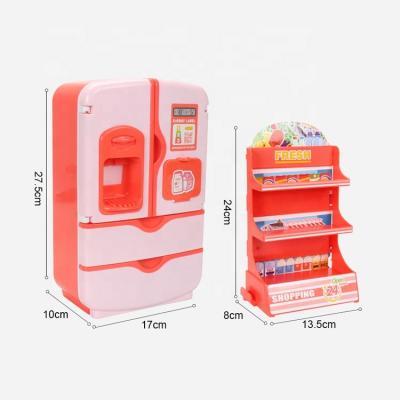 China Children Toys New Arrival Funny Refrigerator Toys Mni Doll Accessories Home Appliance Baby Refrigerator Toys for sale