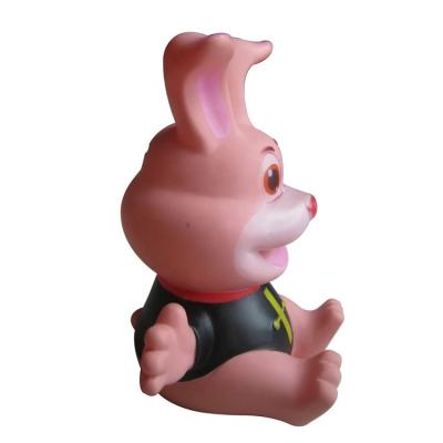 China Custom PVC Cartoon Characters Rabbit Duck Phone Booth Money PVC Vinyl Piggy Bank For Kids for sale