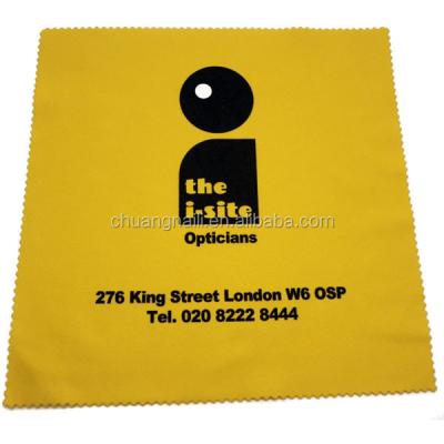 China High Quality Glass Custom Logo Printed Microfiber Glass Cleaning Cloth for sale