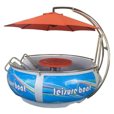 China Water Amusement Parks Best Selling BBQ Boat With Rotomolding PE Material for sale