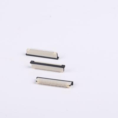 China Polyimide/Polyester 0.5mm H2.0mm Horizontal FPC/FFC Pitch Flip-Lock ZIF Type 4-60pin Horizontal Back Type FFC/FFC Connectors for sale