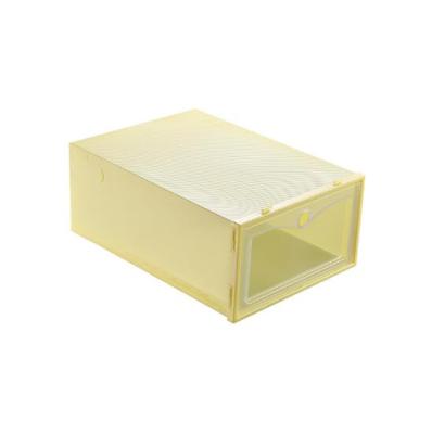 China Sustainable Shoes Box Clear Plastic Acrylic Storage Box Plastic Stackable Transparent Large for sale