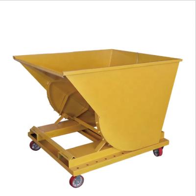 China Towing Forklift Pockets JIDA Stackable Tipping Bin Self Dumping Hopper Forklift Attachments for sale