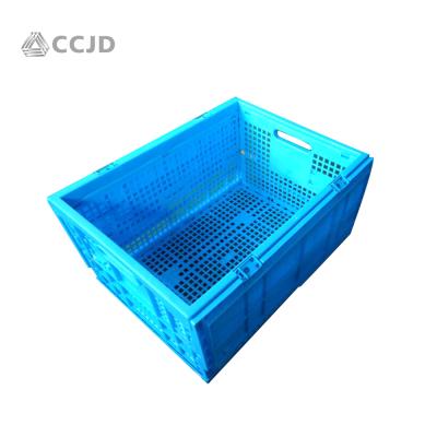 China JIDA Mesh 12 Months Warranty Period Collapsible Plastic Box Foldable Large Moving Case With Ventilation Holes for sale