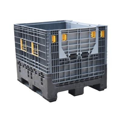 China Collapsible Plastic Logistics Folding Bin Plastic Pallet Boxes for sale