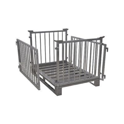 China Logistics Storage Heavy Duty Metal Cage Foldable Pallets for sale