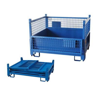 China Foldable Steel Steel Storage Metal Welding Wire Cage Rigid Pallet for sale