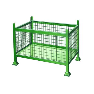 China Metal Collapsible Steel Cage Storage Pallet Bulk Box for sale