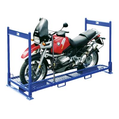 China Luxury Motorcycle Pallet Customized Motorcycle Pallet Steel Rack Post Pallet Motorcycle Rack for sale