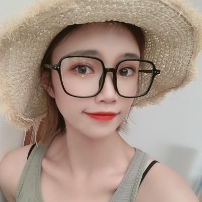 China Retro Blue light blocking square stud glasses river glasses optical frame wholesale women eyewear men eyeglasses design eye glasses for sale