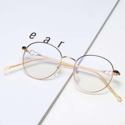 China Retro Anti blue light trendy metal simple gourd legs optical frame river wholesale women eyewear men eyeglasses design eye glasses for sale