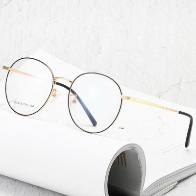 China Retro Newest trendy round light metal fashion optical frame river wholesale myopia women eyewear men eyeglasses design eye glasses for sale