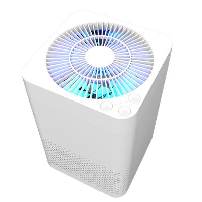 China WIFI function OEM factory manufacturer Smart wifi hepa carbon desktop air purifier with four colors to show air quality for sale