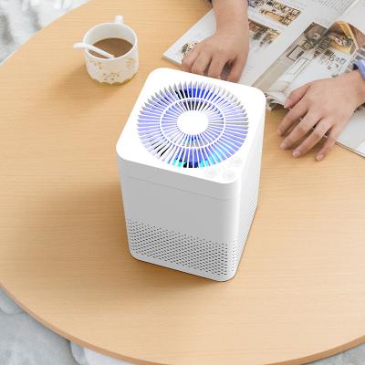 China New design smart uv light generator pm2.5 sensor dust hepa filter air purifier for home for sale