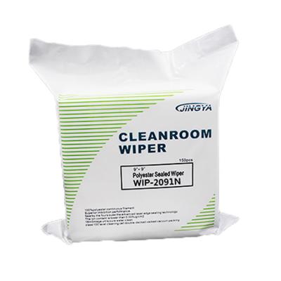 China JingYa 2091N Sustainable High Quality Electronics Polyester Cleanroom Lint Free Wiper For Class 100 for sale