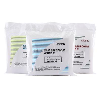 China Electronic Production Workshop Laser Cut Industrial Non Woven Microfiber Cleanroom Wipes for sale