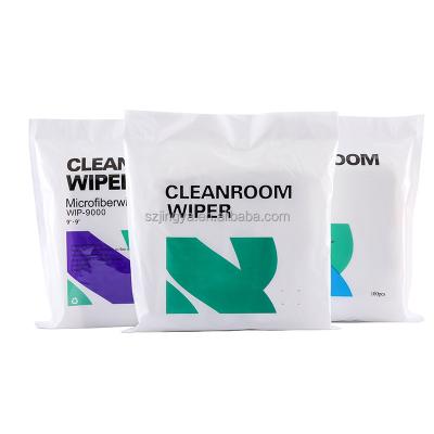 China Sustainable High Quality Microfiber Anti Static Clean Room Wipers Lint Free Cleaning Cloth for sale