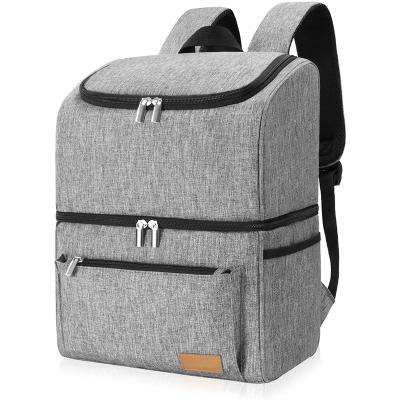 China Custom Portable Waterproof Soft Thermal Lunch Insulated Backpack Cooler Bag Aluminum Foil Insulated Cooler Bags for sale