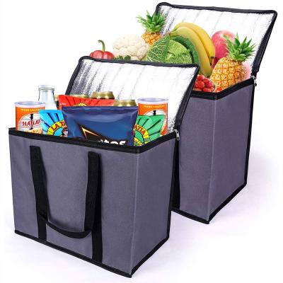 China Factory Wholesale Foldable Insulated Thermal Reusable Tote Grocery Shopping Bag Waterproof Picnic Cooler Bag for sale