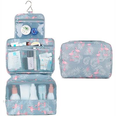 China Waterproof Custom Bathroom Shower Toiletry Bag Travel Organizer Travel Hanging Bag with Hanging Hook for sale