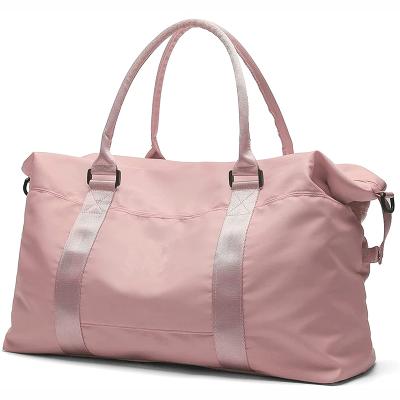 China Custom Waterproof Weekender Handbags Women Travel Duffel Bag Traveling Bag Sports Gym Bag for sale